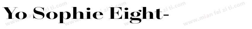 Yo Sophie Eight字体转换